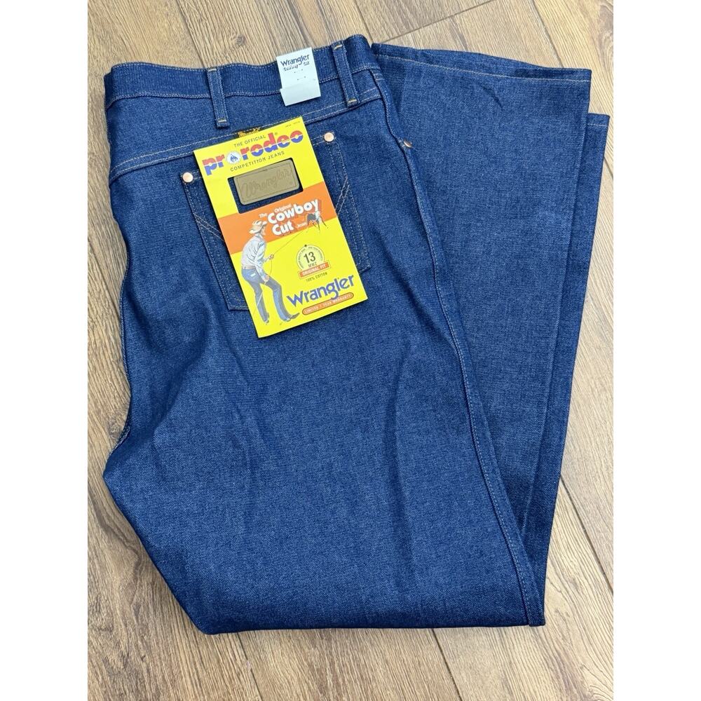 NEW Wrangler Pro Rodeo Competition Original Fit Blue Jeans Cowboy Cut 46 X 32